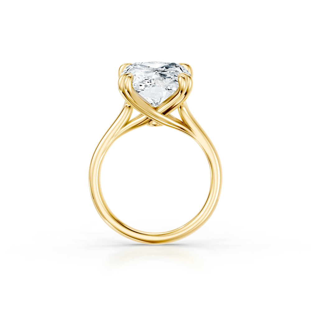 High Jewelry | Elle Cushion Cut Lab Diamond Solitaire Engagement Ring image 4