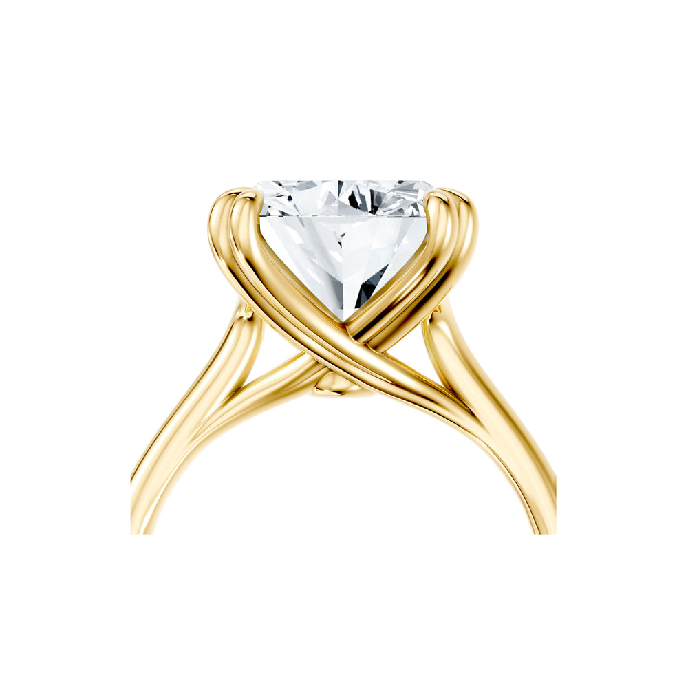 High Jewelry | Elle Cushion Cut Lab Diamond Solitaire Engagement Ring image 5