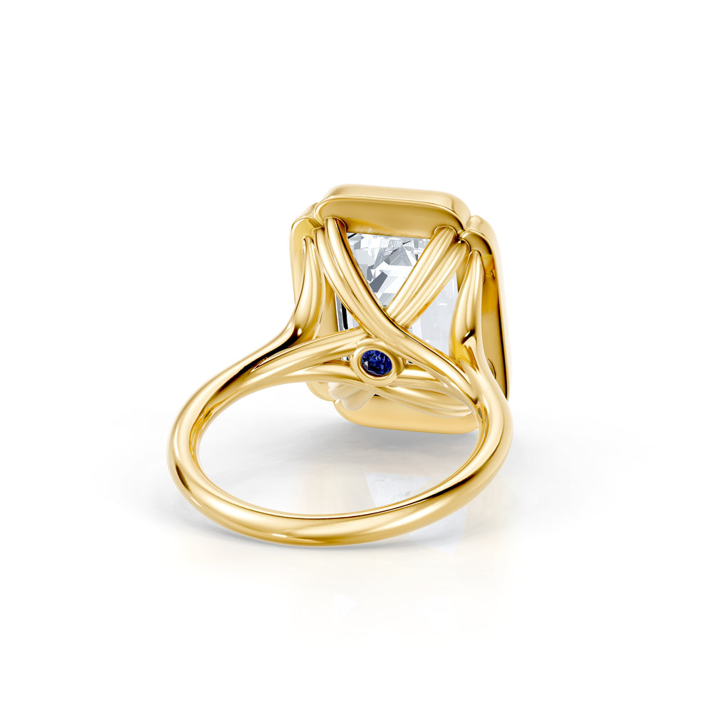 High Jewelry | Dorée Emerald Cut Lab Diamond Solitaire Engagement Ring image 3