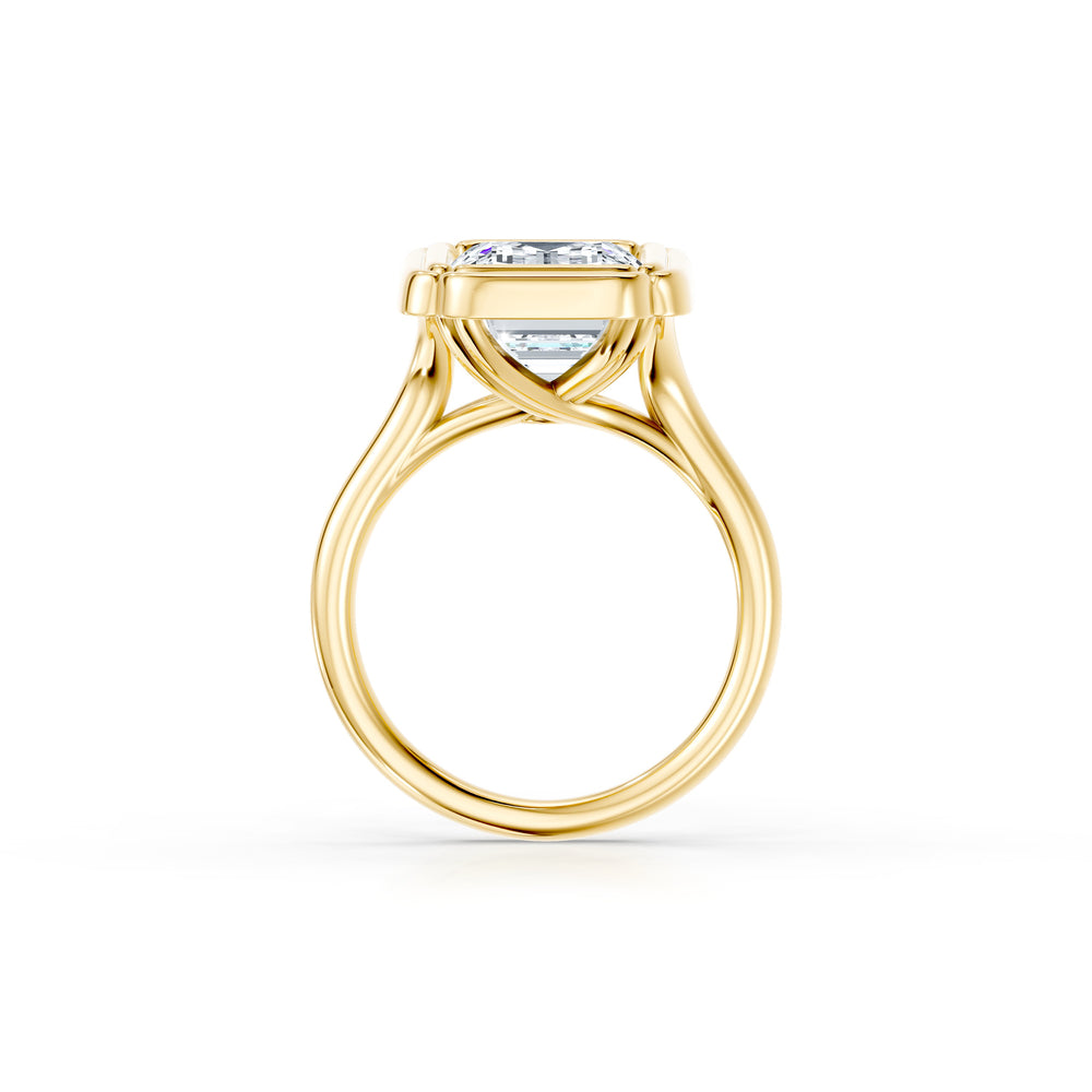 High Jewelry | Dorée Emerald Cut Lab Diamond Solitaire Engagement Ring image 4
