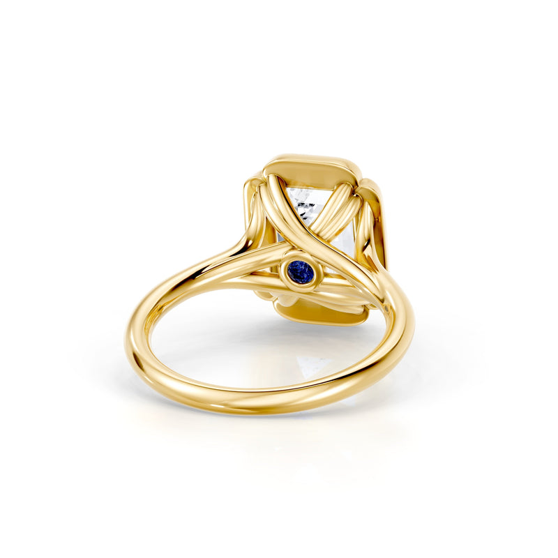 High Jewelry | Dorée Emerald Cut Solitaire Lab Diamond Engagement Ring image 3