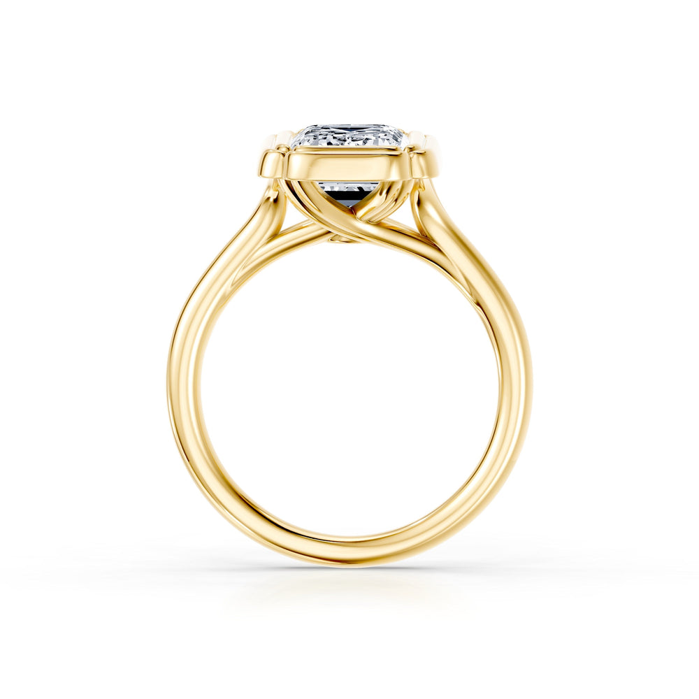 High Jewelry | Dorée Emerald Cut Solitaire Lab Diamond Engagement Ring image 4