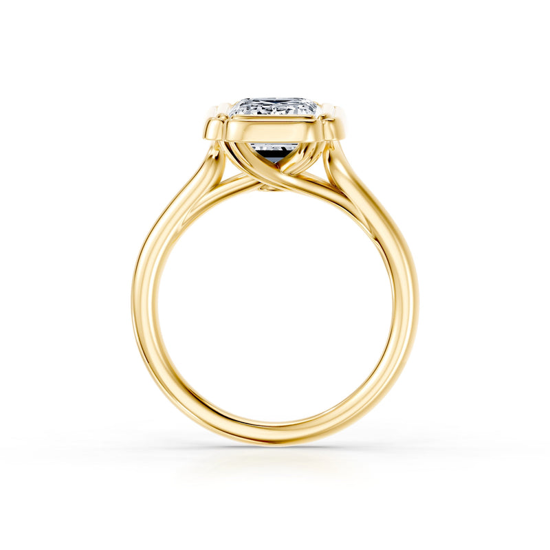 High Jewelry | Dorée Emerald Cut Solitaire Lab Diamond Engagement Ring image 4