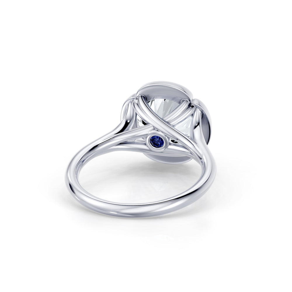 Dorée Round Cut Solitaire Lab Diamond Engagement Ring image 3