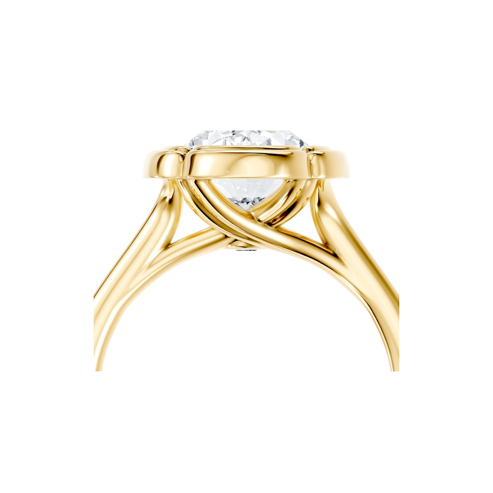 Dorée Oval Cut Solitaire Lab Diamond Engagement Ring image 5
