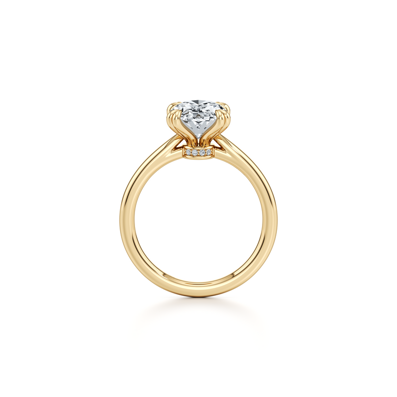 Chelsea JD Signature Double Prong Lab Diamond Engagement Ring image 4