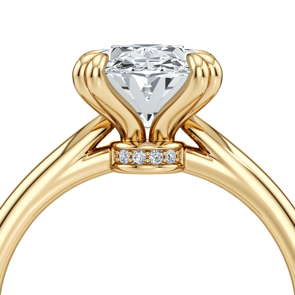 Chelsea JD Signature Oval Double Prong Lab Diamond Engagement Ring image 5