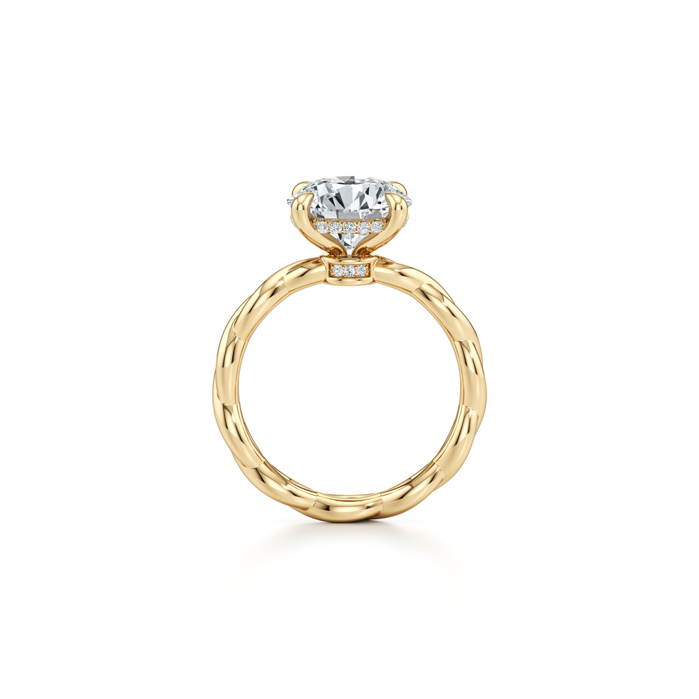 Ivy Round Solitaire Lab Diamond Engagement Ring image 4