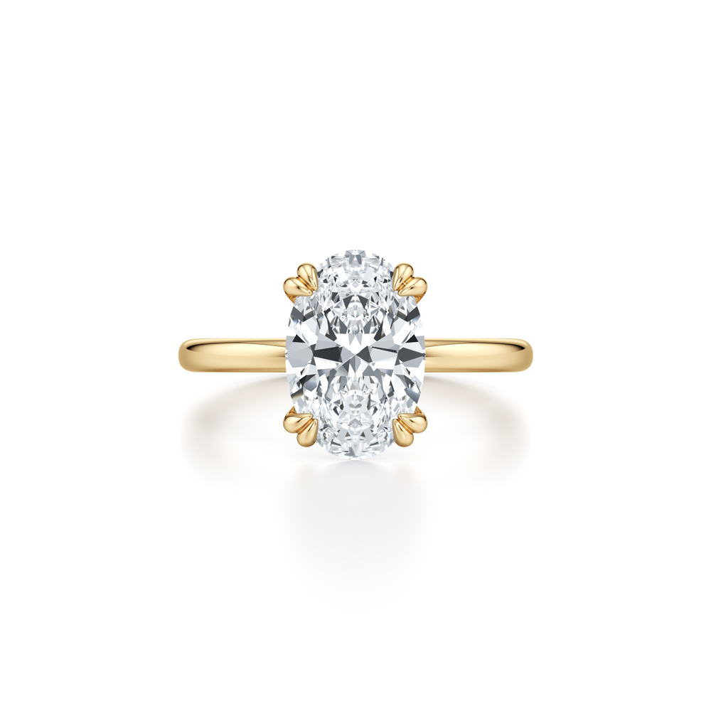 Audrey JD Signature Oval Cut Lab Diamond Engagement Ring image 1