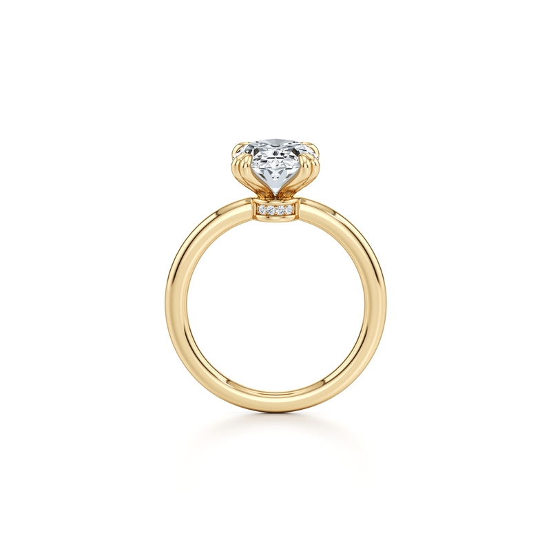 Audrey JD Signature Oval Cut Lab Diamond Engagement Ring image 4