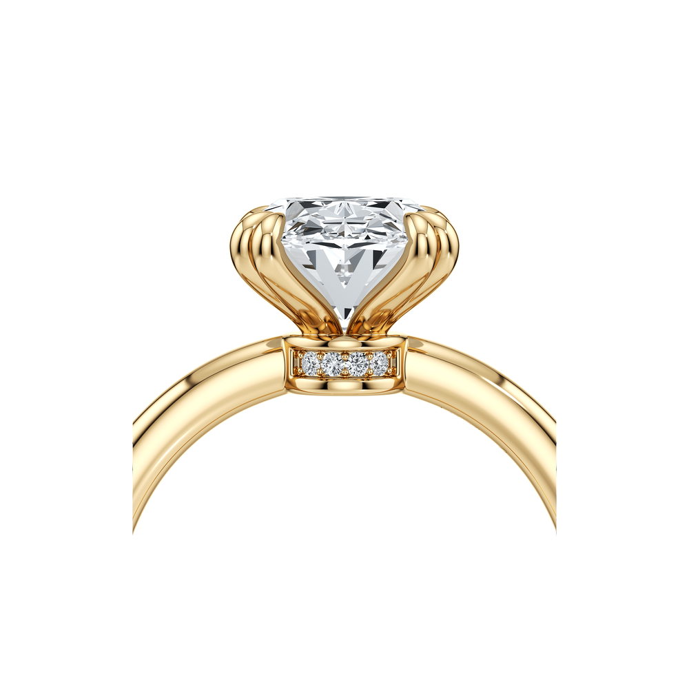 Audrey JD Signature Oval Cut Lab Diamond Engagement Ring image 5