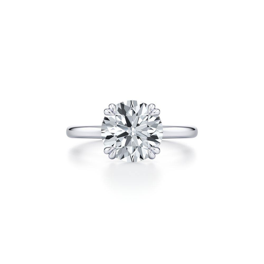 Audrey JD Signature Double Prong Round Lab Diamond Engagement Ring image 1