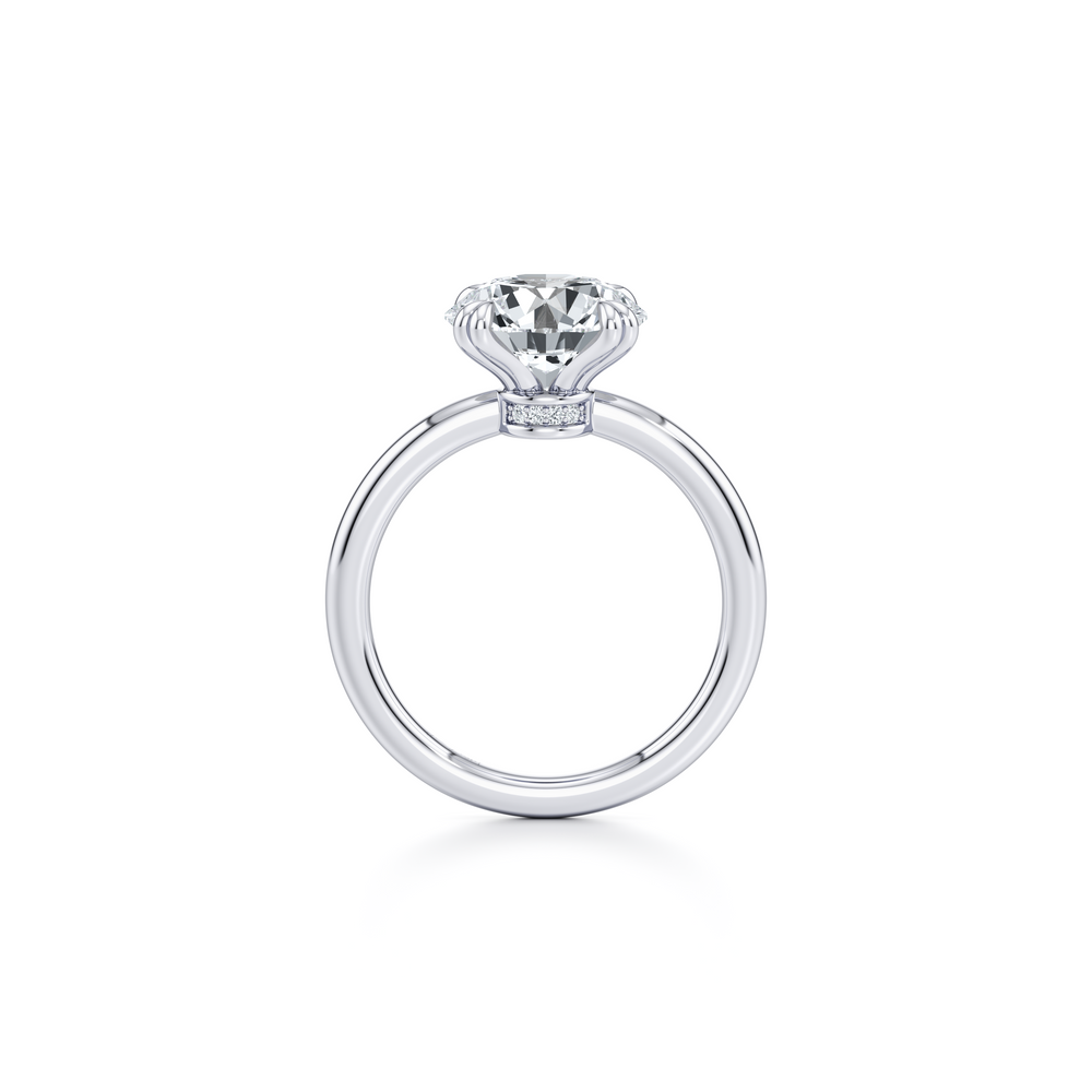 Audrey JD Signature Double Prong Round Lab Diamond Engagement Ring image 4