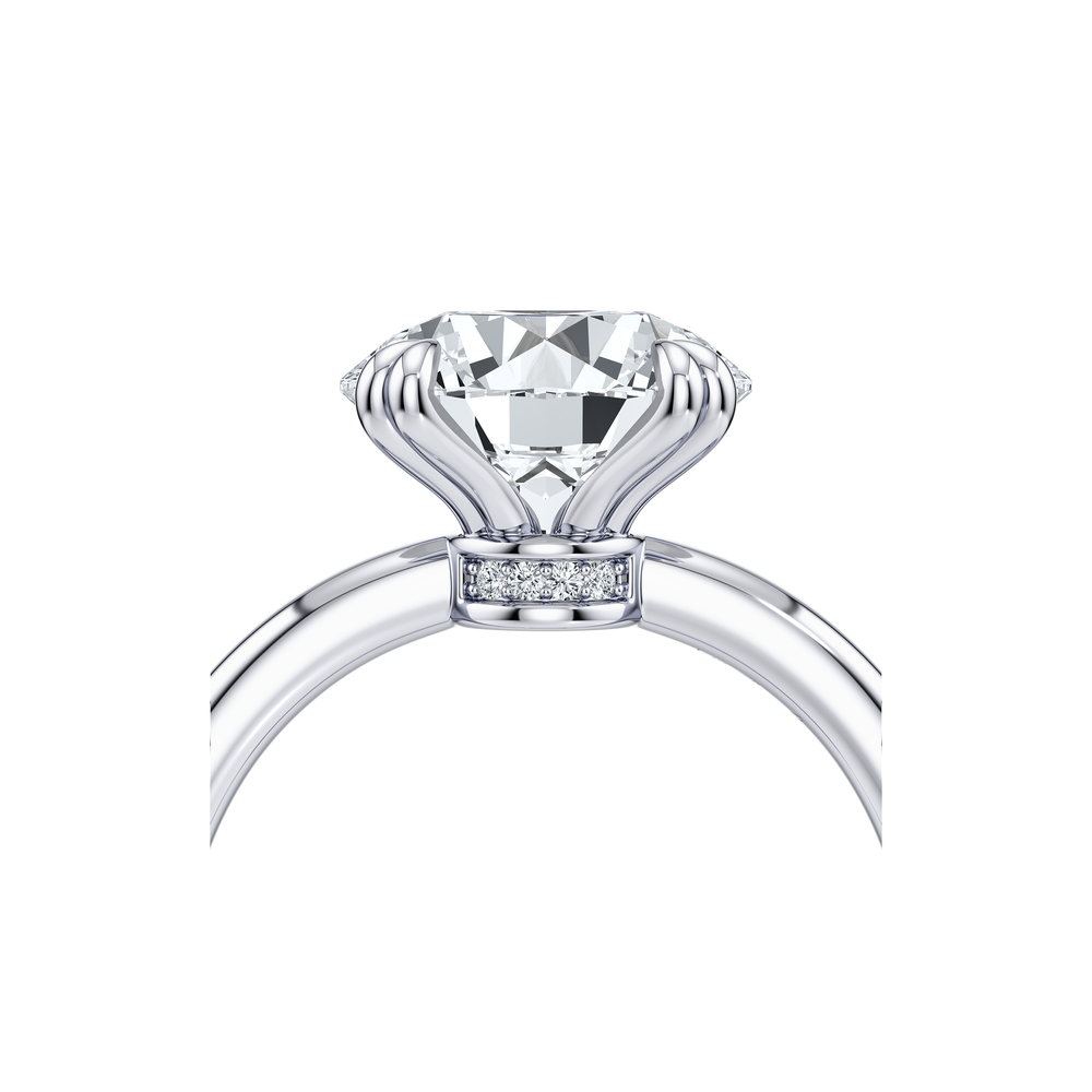 Audrey JD Signature Double Prong Round Lab Diamond Engagement Ring image 5
