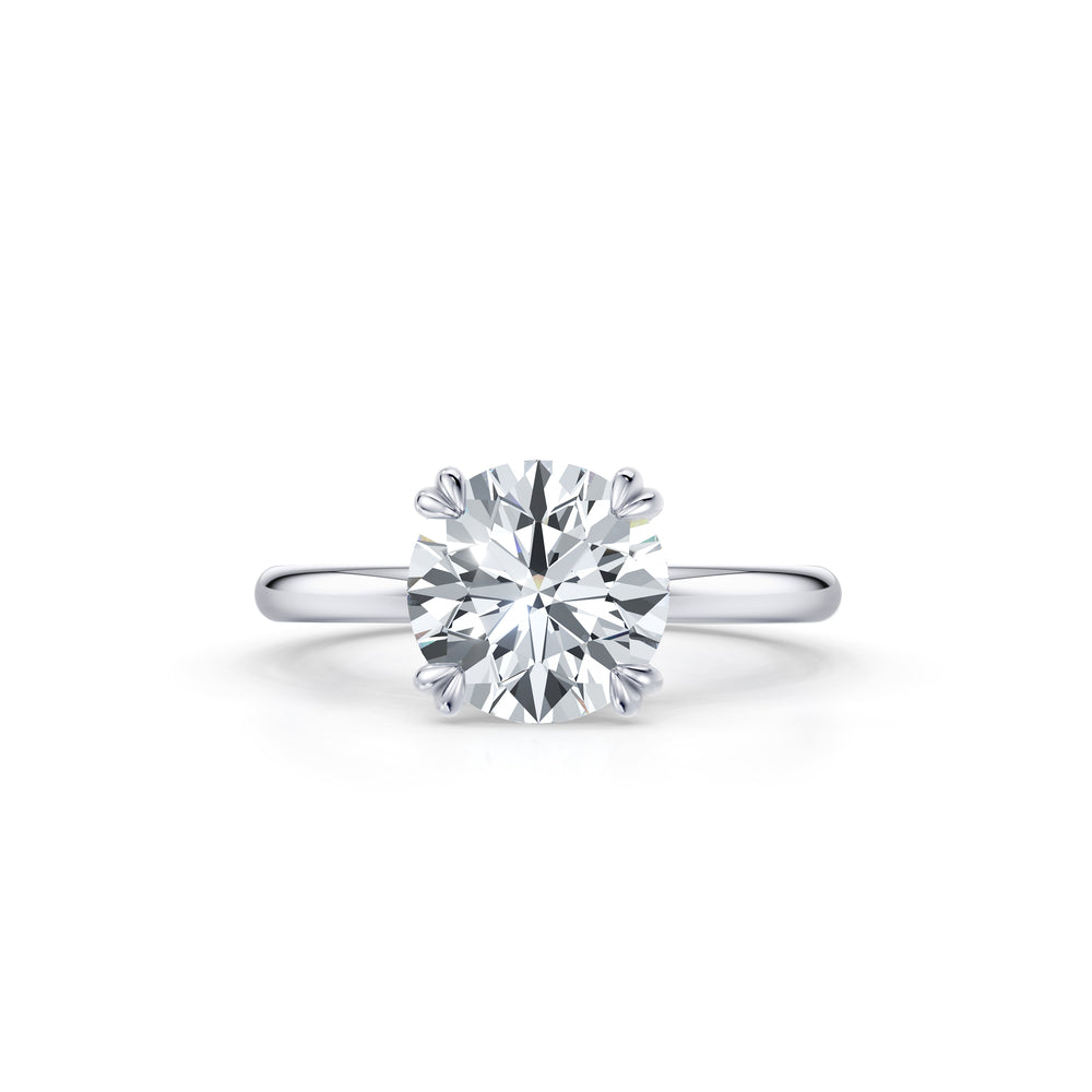 Audrey JD Signature Round Cut Lab Diamond Engagement Ring image 1