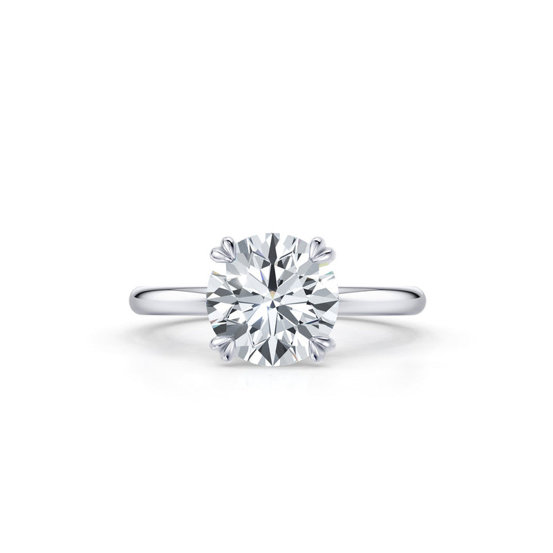 Audrey JD Signature Round Cut Lab Diamond Engagement Ring image 1