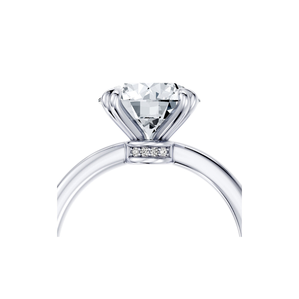 Audrey Round Cut JD Signature Lab Diamond Engagement Ring image 5