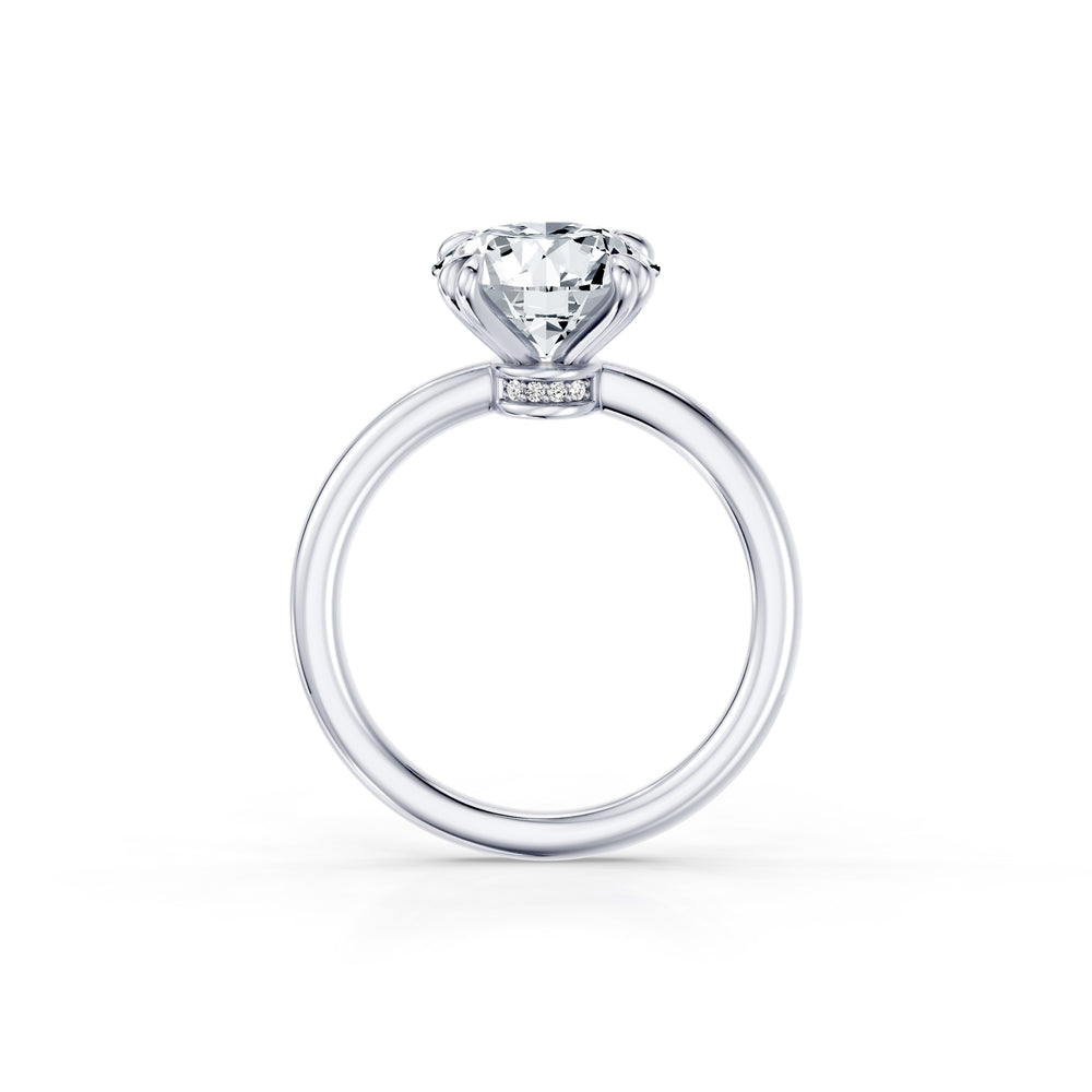 Audrey JD Signature Round Cut Lab Diamond Engagement Ring image 4