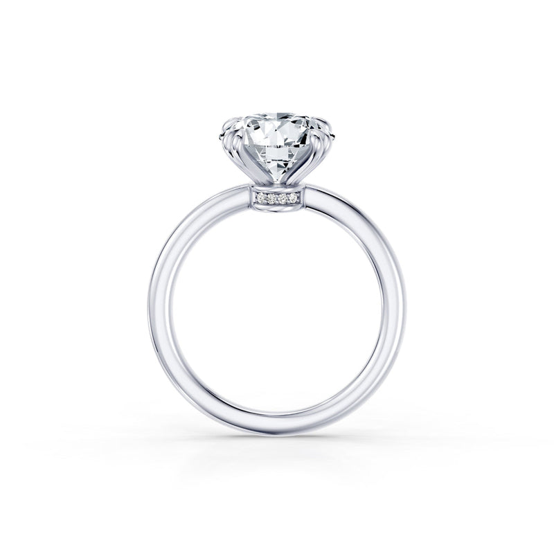 Audrey JD Signature Round Cut Lab Diamond Engagement Ring image 4