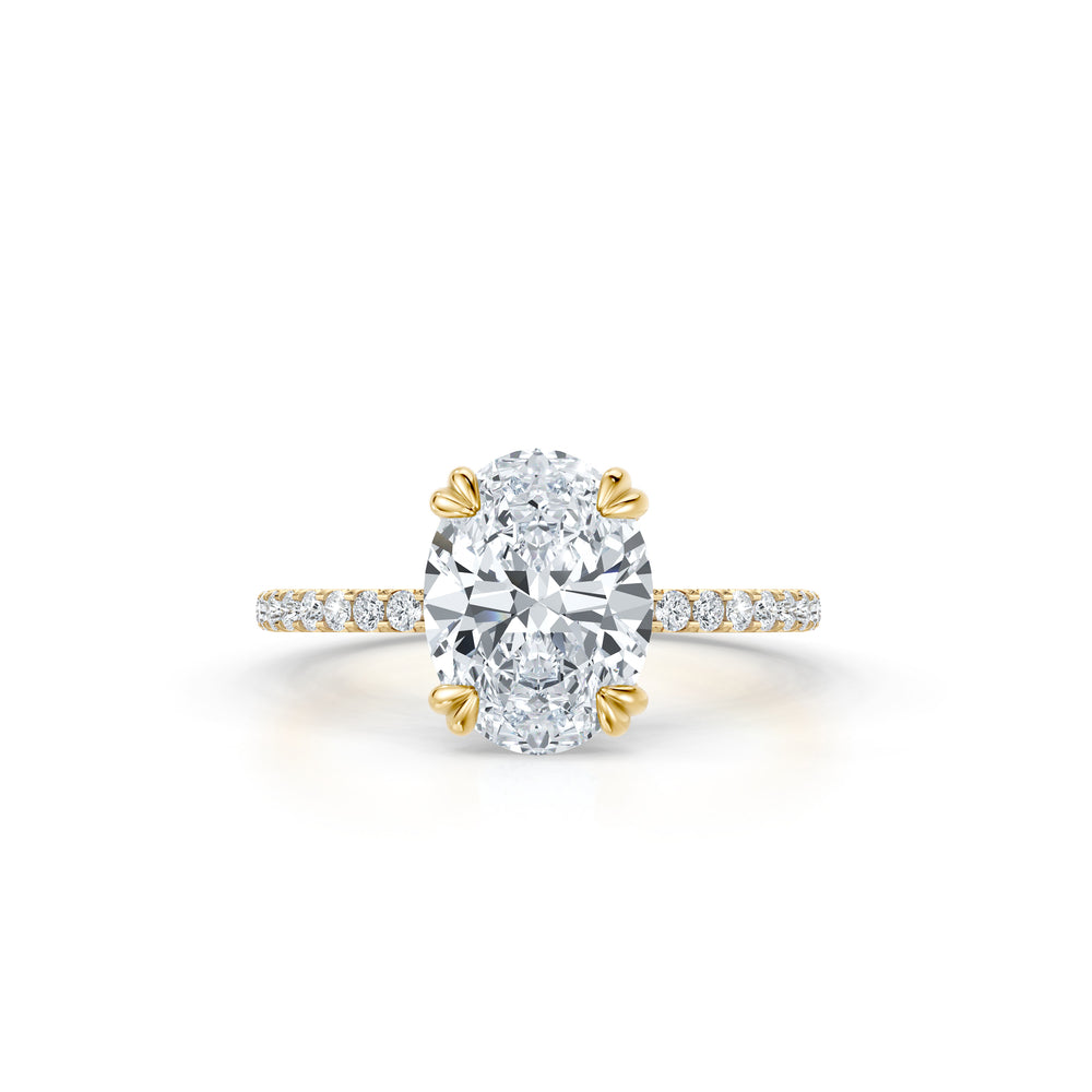 Audrey JD Signature Oval Cut Lab Diamond Engagement Ring image 1