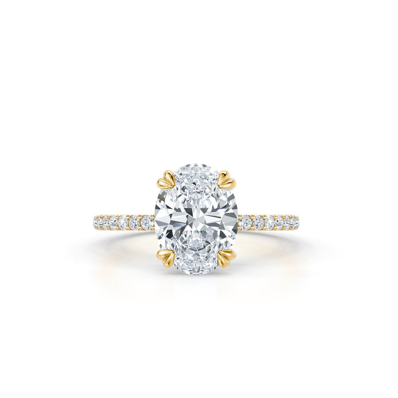 Audrey JD Signature Oval Cut Lab Diamond Engagement Ring image 1