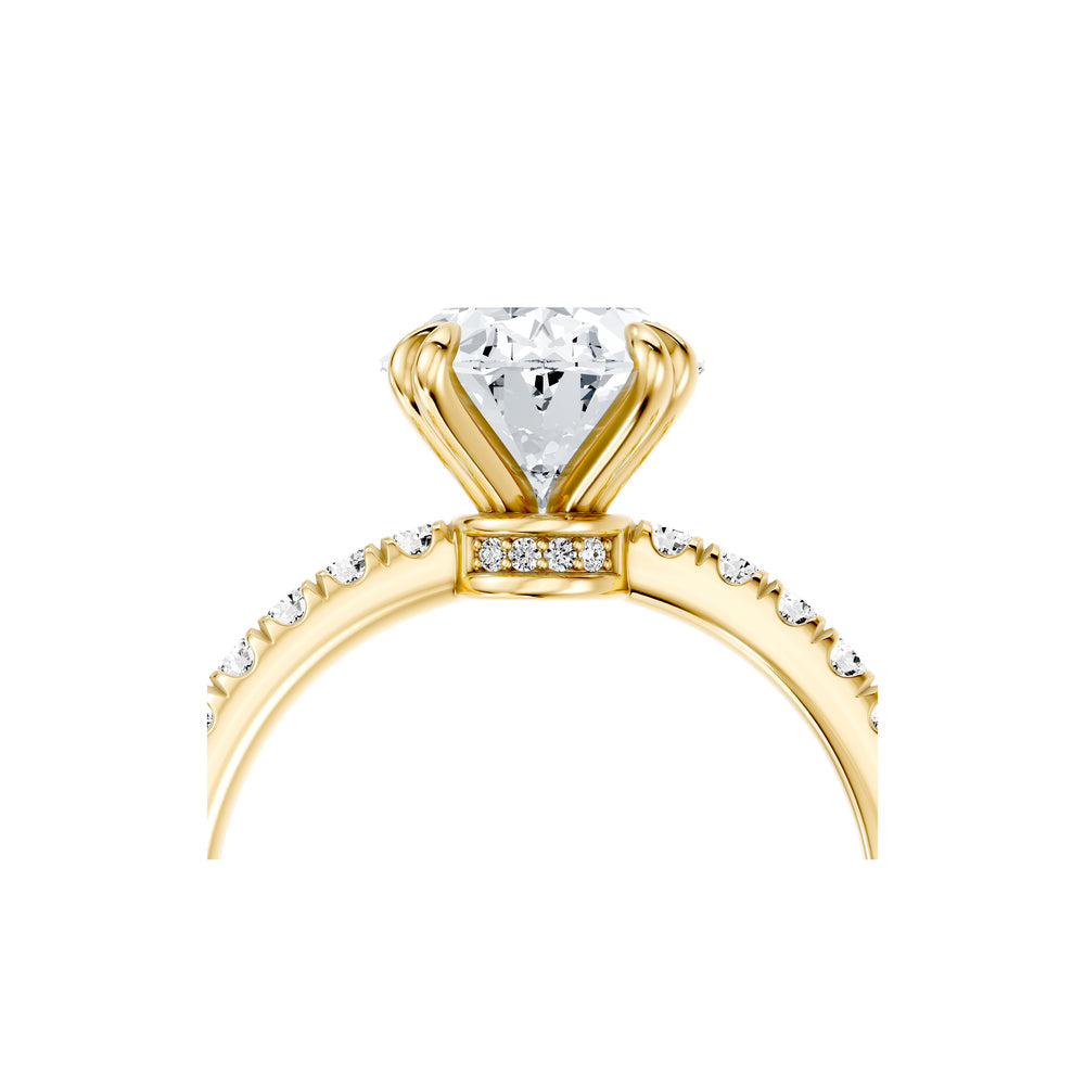 Audrey JD Signature Oval Cut Lab Diamond Engagement Ring image 5