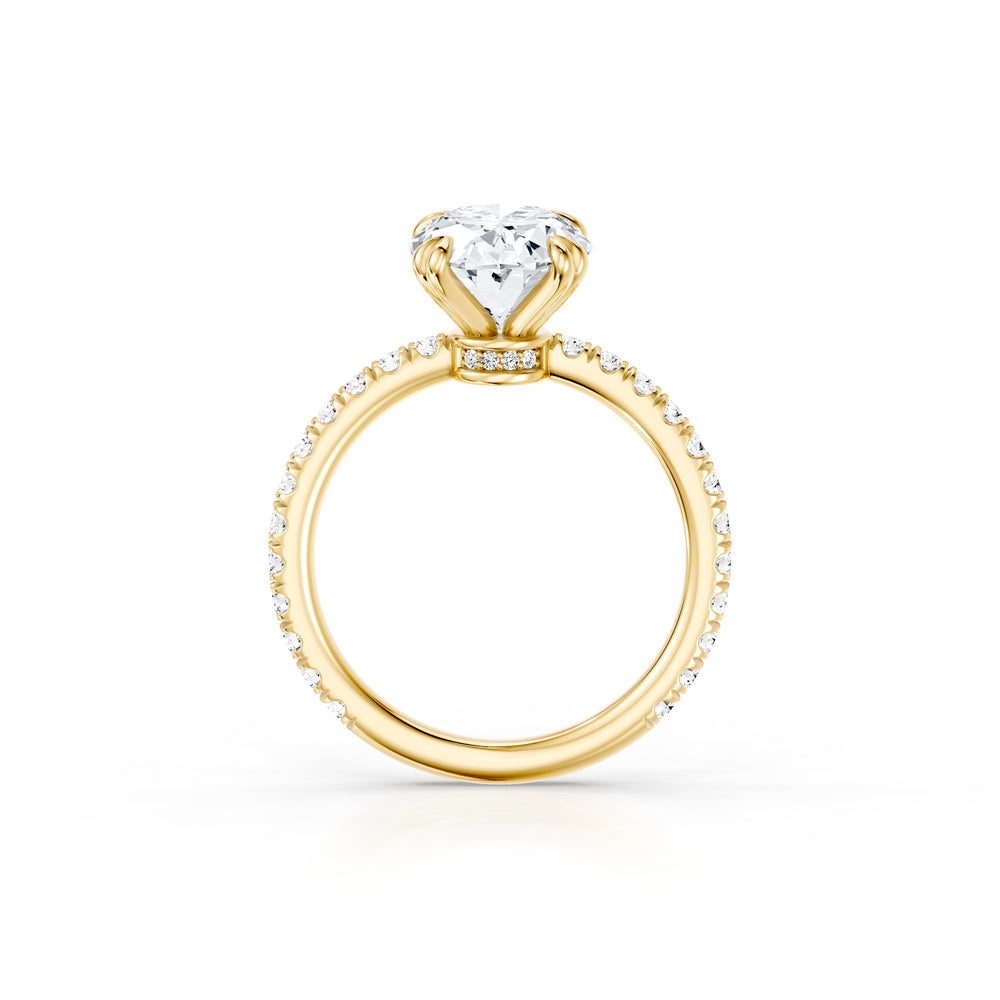 Audrey JD Signature Oval Cut Lab Diamond Engagement Ring image 4