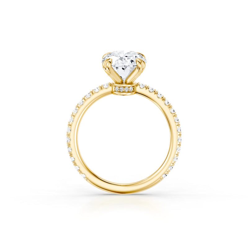 Audrey JD Signature Oval Cut Lab Diamond Engagement Ring image 4