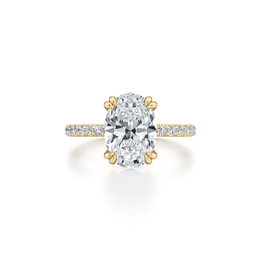 Audrey JD Signature Oval Cut Lab Diamond Engagement Ring image 1