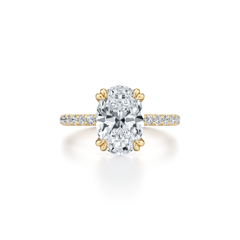 Audrey JD Signature Oval Cut Lab Diamond Engagement Ring image 1