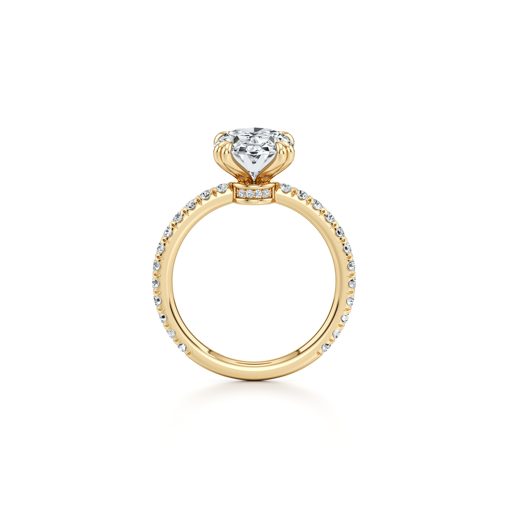 Audrey JD Signature Oval Cut Lab Diamond Engagement Ring image 4