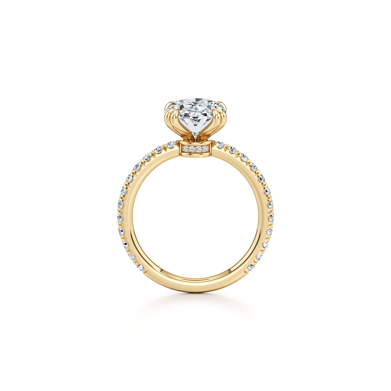 Audrey JD Signature Oval Cut Lab Diamond Engagement Ring image 4