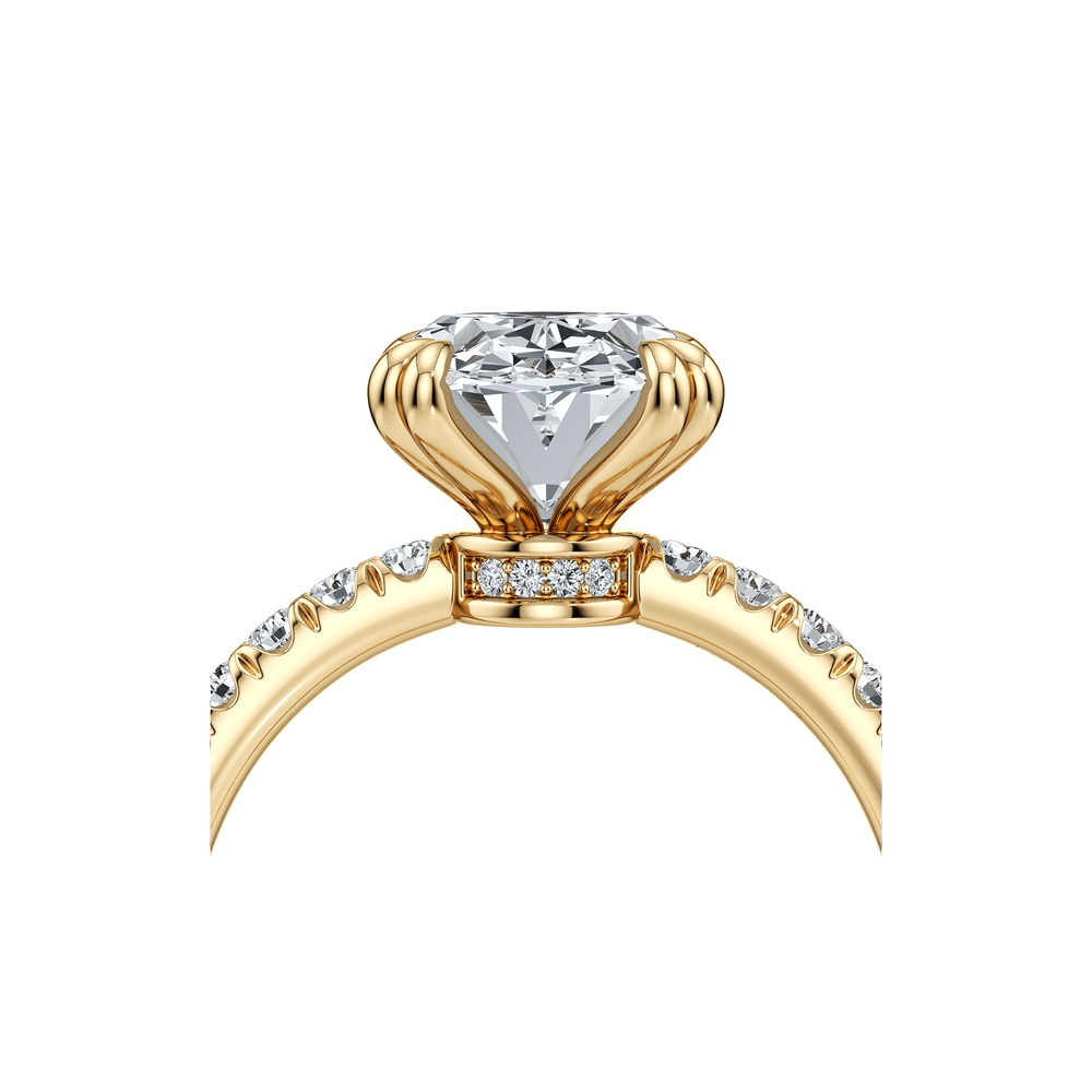 Audrey JD Signature Oval Cut Lab Diamond Engagement Ring image 5