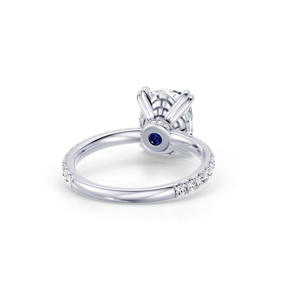 Soho Elongated Cushion Cut Solitaire Lab Diamond Engagement Ring image 3