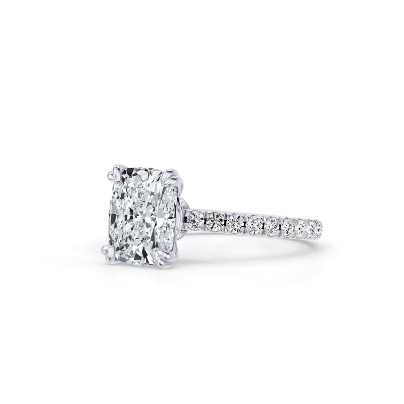 Soho Elongated Cushion Cut Solitaire Lab Diamond Engagement Ring image 2