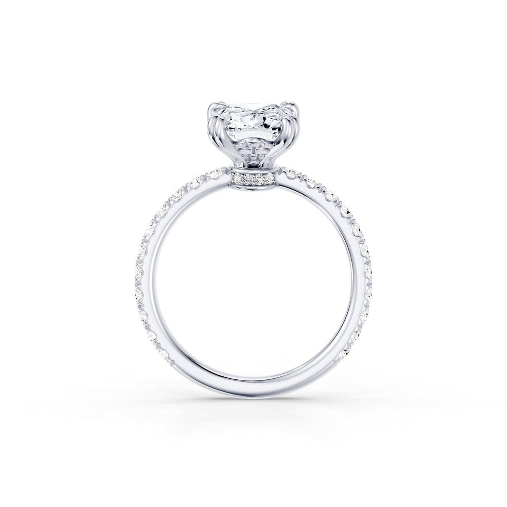 Soho Elongated Cushion Cut Solitaire Lab Diamond Engagement Ring image 4