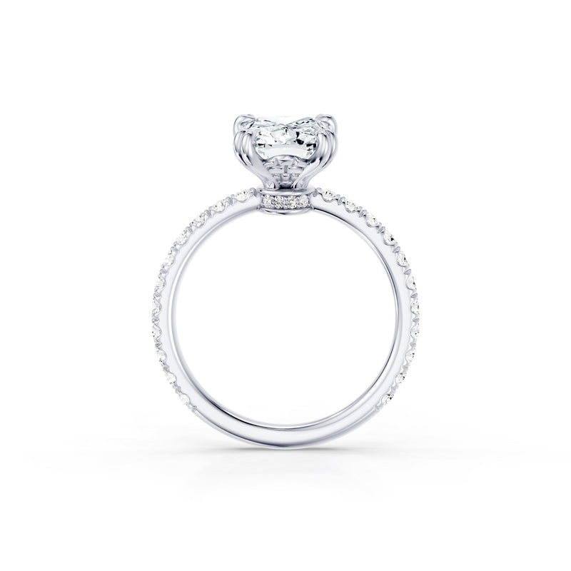 Soho Elongated Cushion Cut Solitaire Lab Diamond Engagement Ring image 4