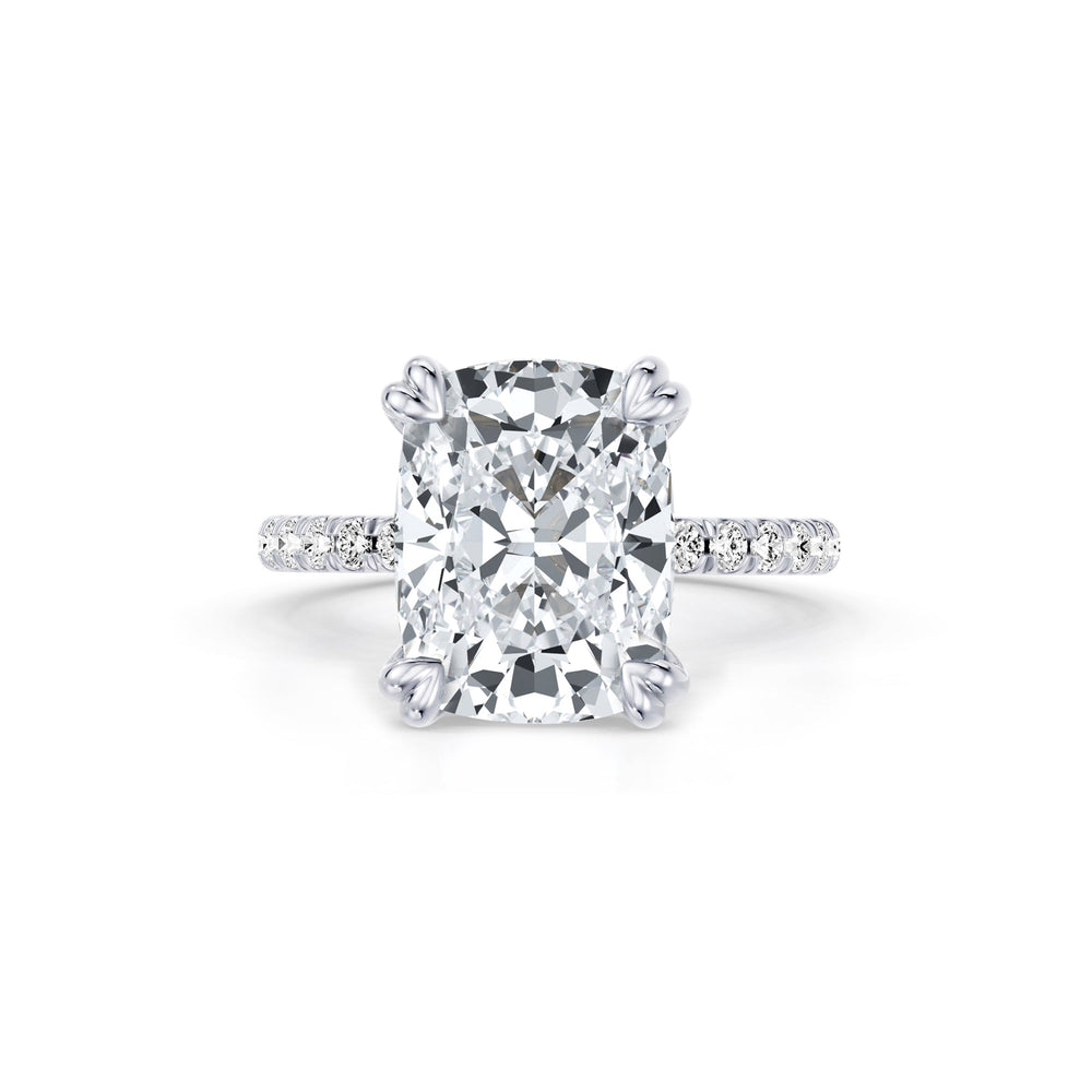 Soho Elongated Cushion Cut Solitaire Lab Diamond Engagement Ring image 1