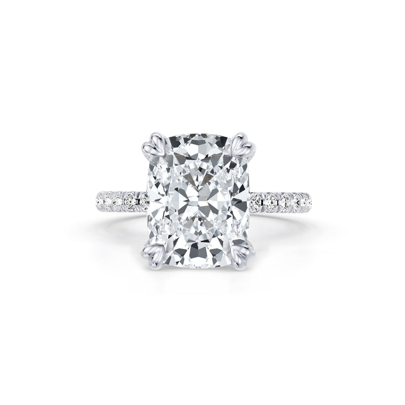 Soho Elongated Cushion Cut Solitaire Lab Diamond Engagement Ring image 1