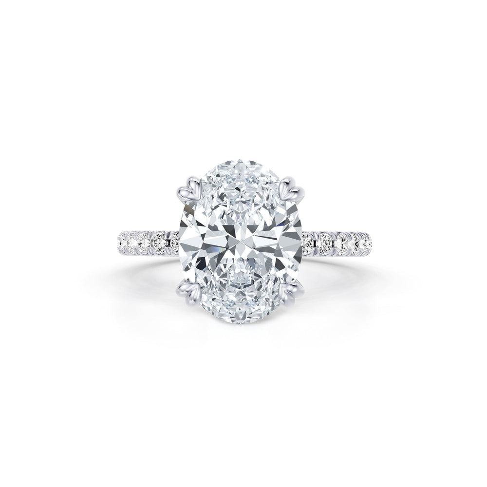 Soho Oval Cut Solitaire Lab Diamond Engagement Ring image 1