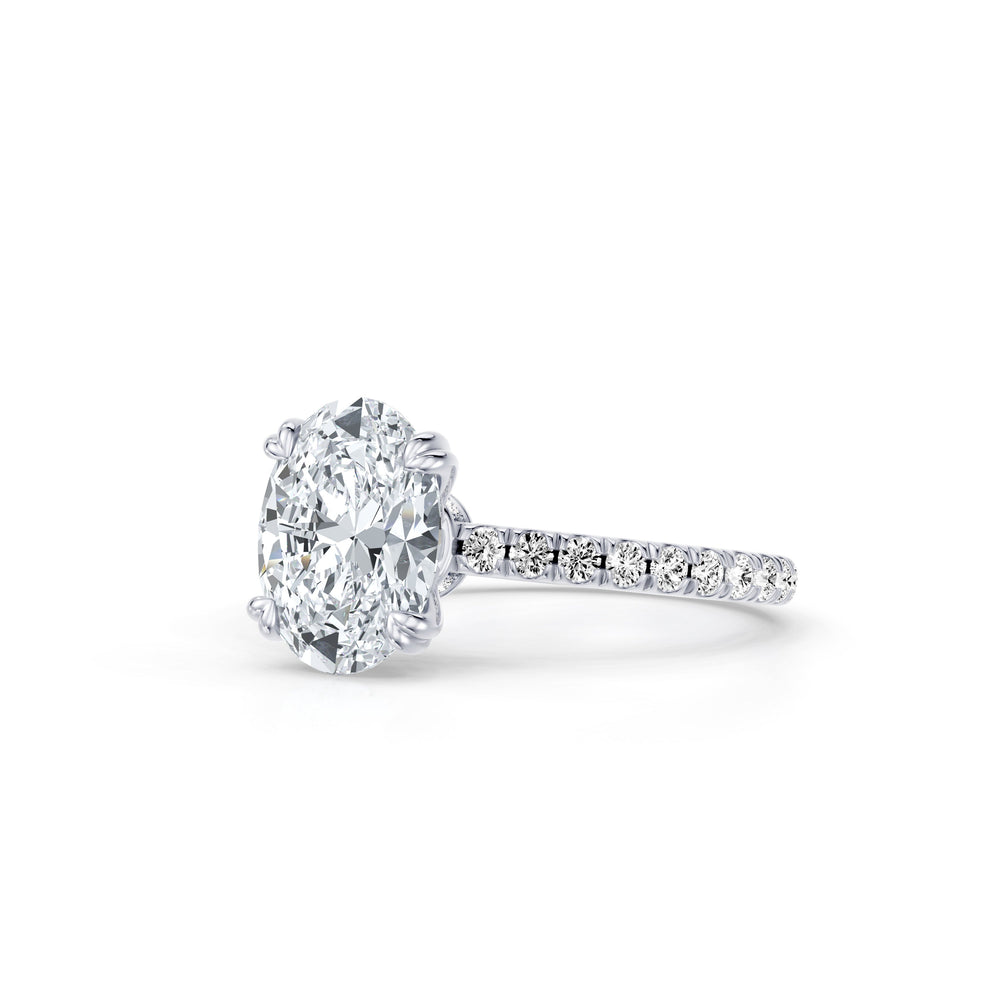 Soho Oval Cut Solitaire Lab Diamond Engagement Ring image 2