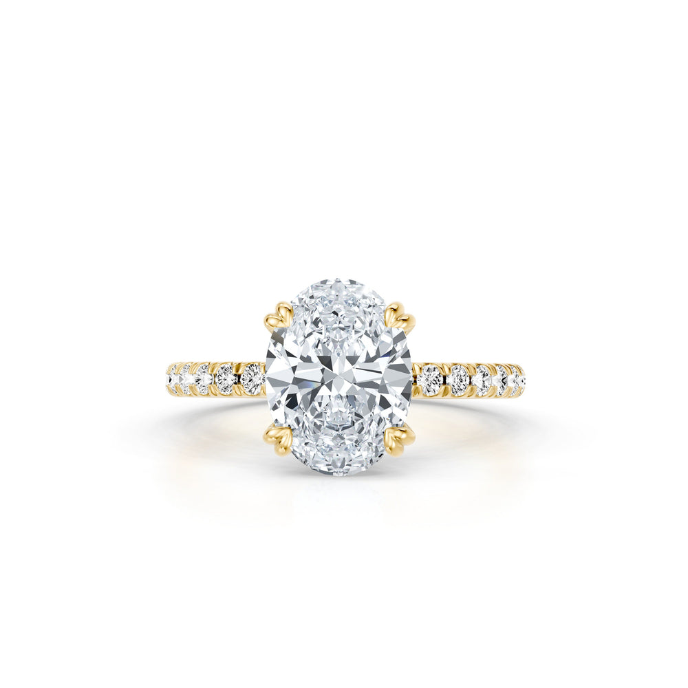 Soho Oval Cut Solitaire Lab Diamond Engagement Ring image 1