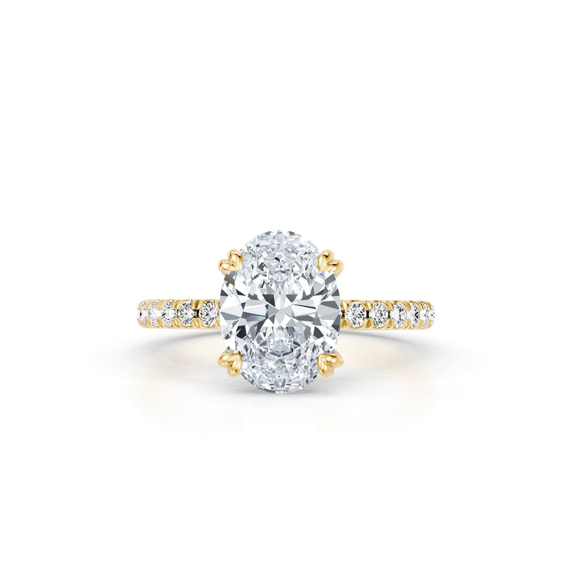 Soho Oval Cut Solitaire Lab Diamond Engagement Ring image 1
