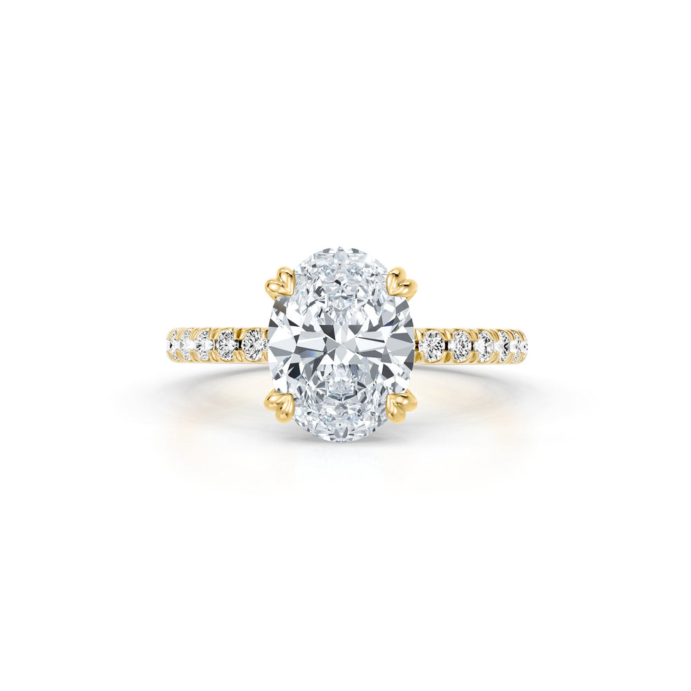Soho Oval Cut Solitaire Lab Diamond Engagement Ring image 1