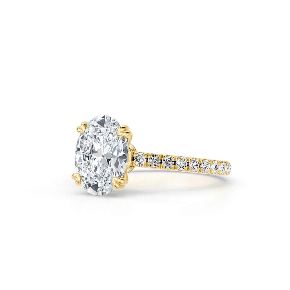 Soho Oval Cut Solitaire Lab Diamond Engagement Ring image 2