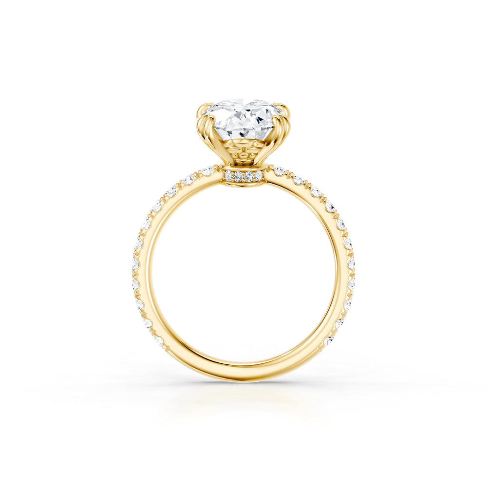 Soho Oval Cut Solitaire Lab Diamond Engagement Ring image 4
