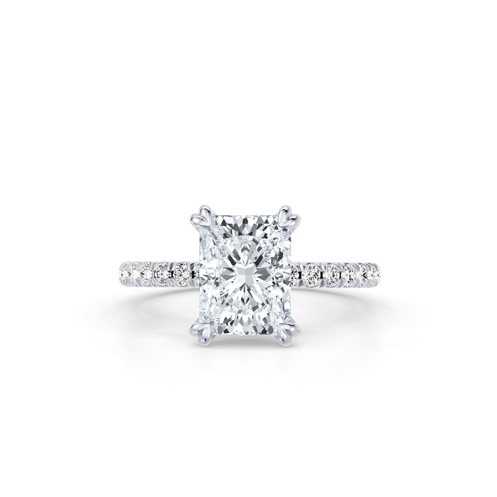 Soho Radiant Cut Solitaire Lab Diamond Engagement Ring image 1