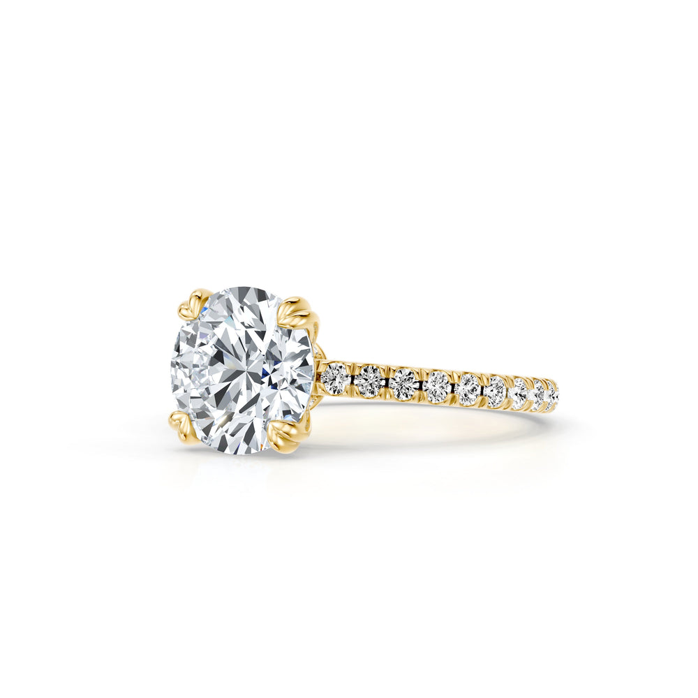 Soho Round Cut Solitaire Lab Diamond Engagement Ring image 2