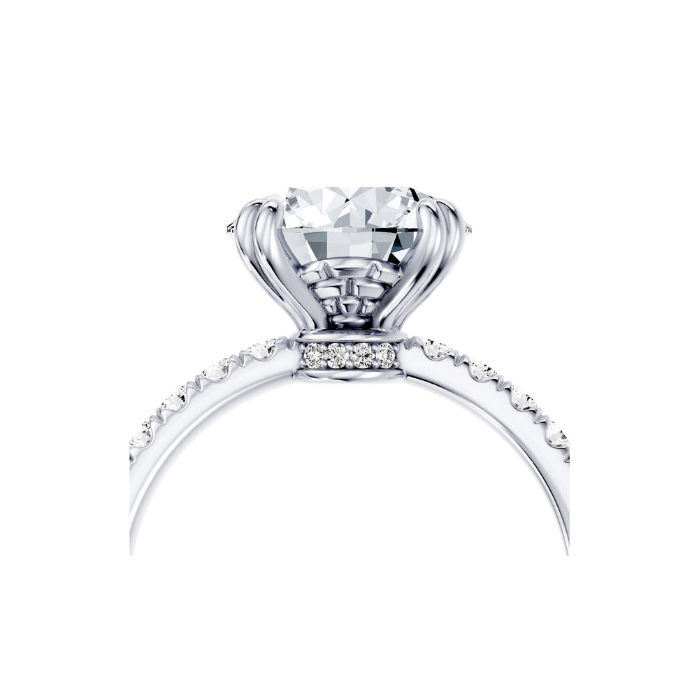 Soho Round Cut Solitaire Lab Diamond Engagement Ring image 5