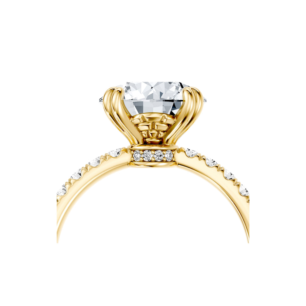 Soho Round Cut Solitaire Lab Diamond Engagement Ring image 5